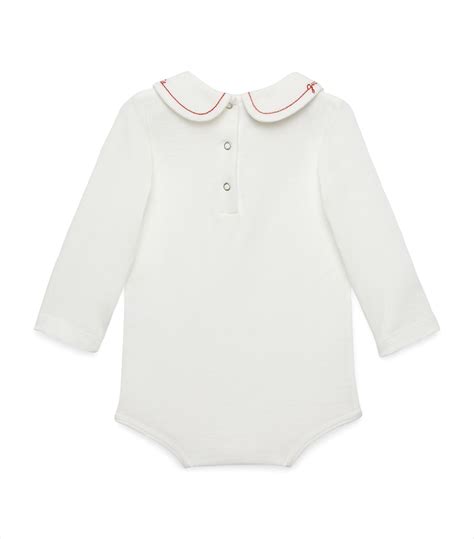 Gucci Kids x OshKosh B'gosh Embroidered Playsuit (3